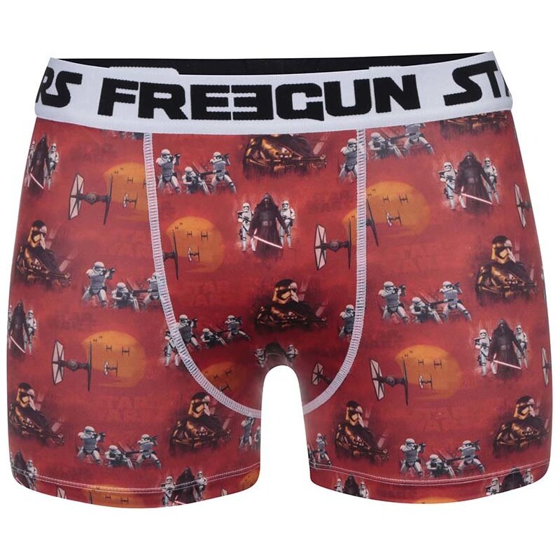Červené boxerky s motivy Star Wars Freegun