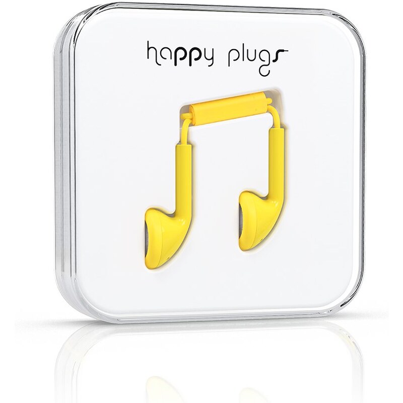 Žlutá Earbud sluchátka Happy Plugs