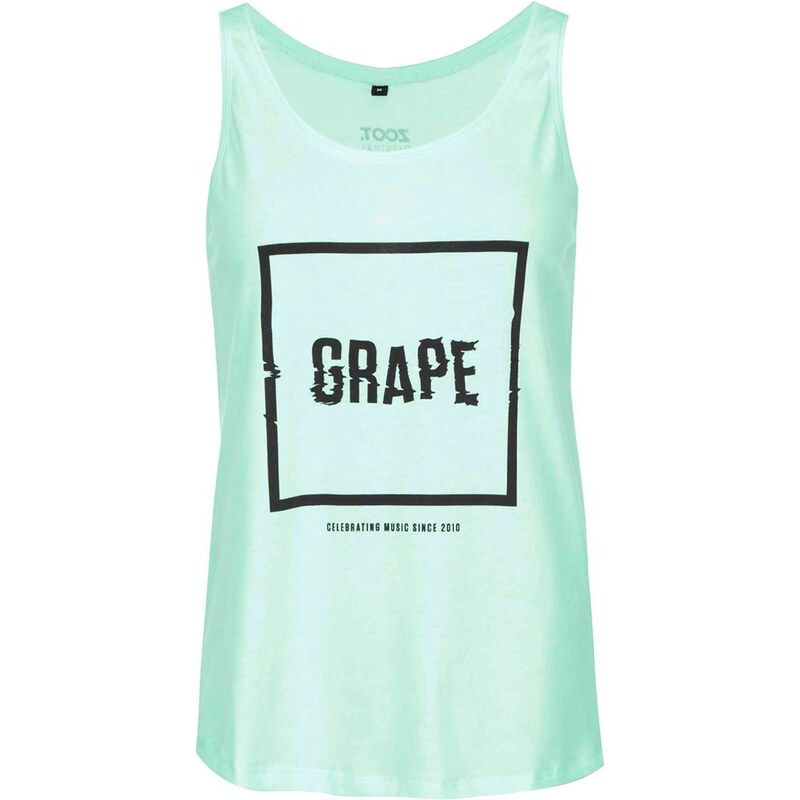 Mentolové dámské tílko Grape Logo Square