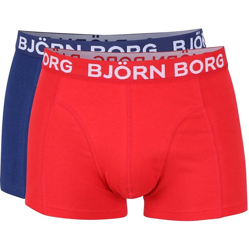 Sada dvou boxerek v červené a modré barve Björn Borg