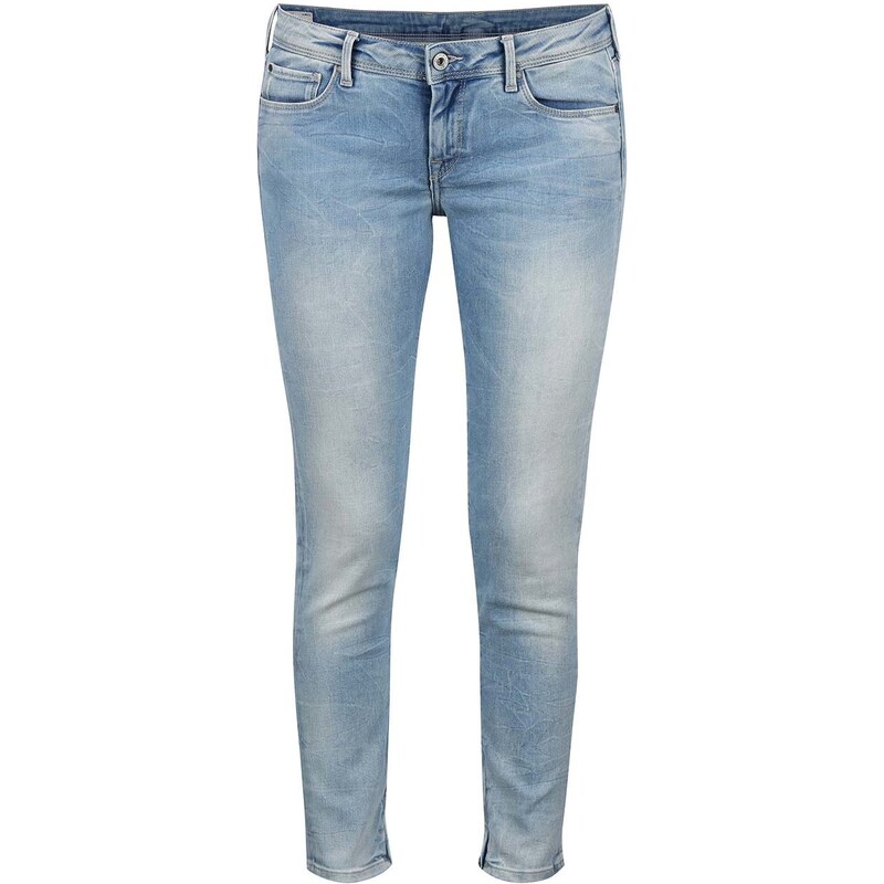 Světle modré dámské slim fit džíny s nízkým pasem Pepe Jeans Cher