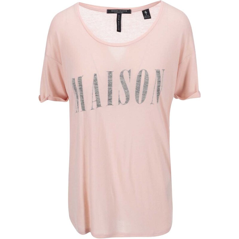 Růžové tričko Maison Scotch