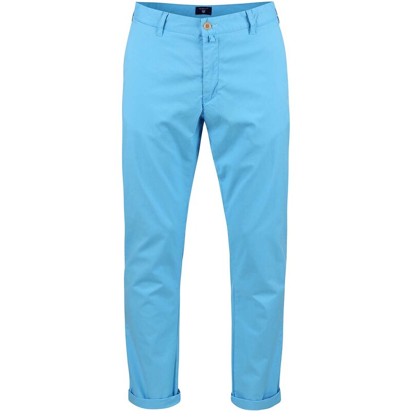 Světle modré pánské chino kalhoty GANT