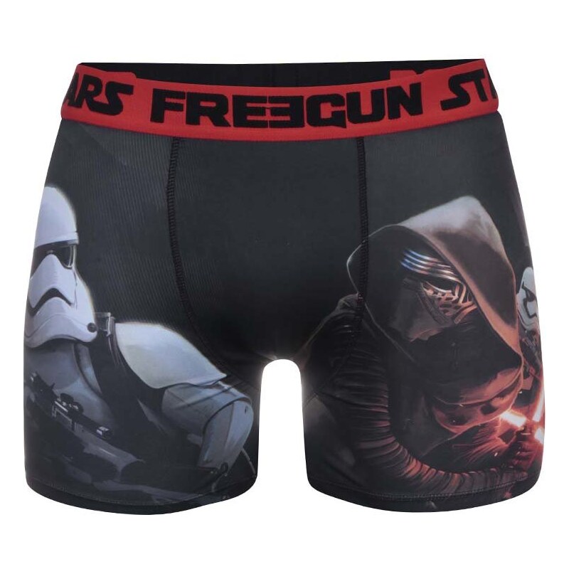 Červeno-černé boxerky s motivy Star Wars Freegun