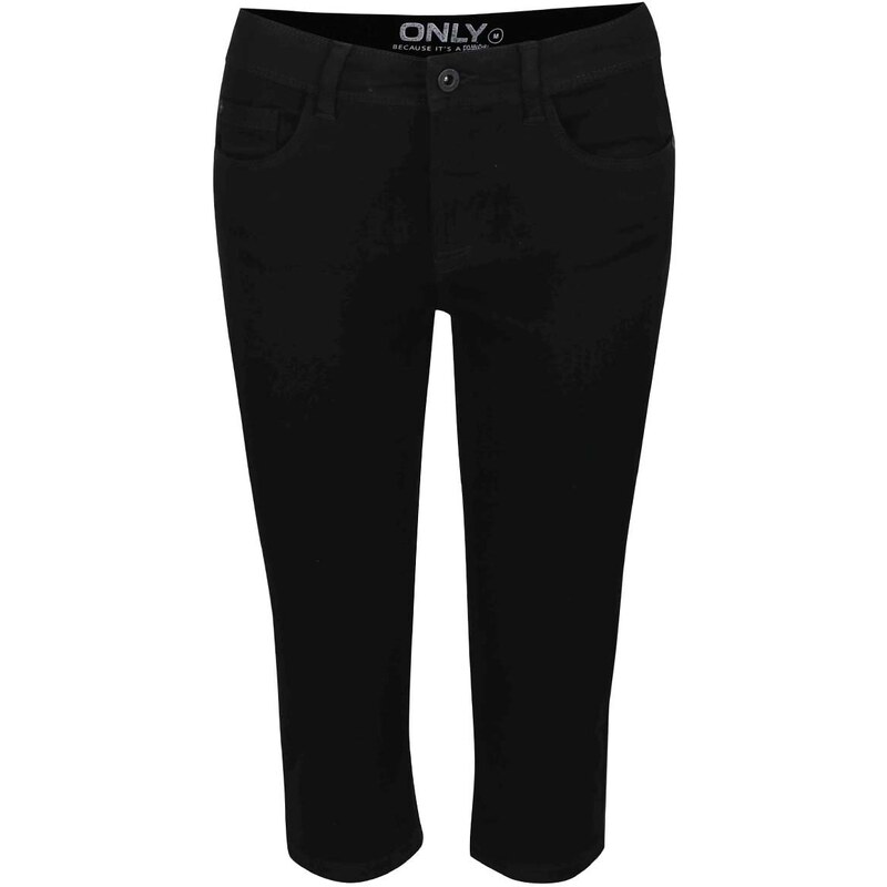 Černé krátké džíny pod kolena ONLY New Ultimate