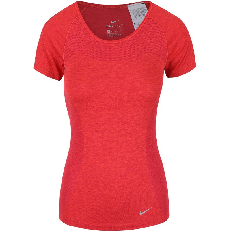 Červené dámské tričko Nike Dri-Fit Knit