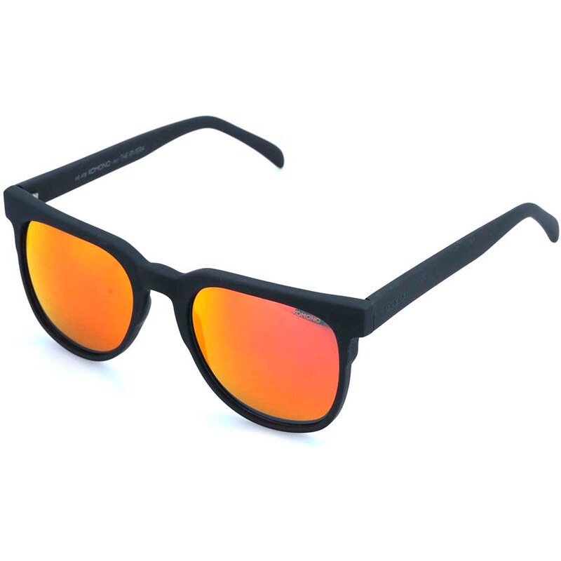 Černé unisex sluneční brýle s polarizačními skly Komono Riviera
