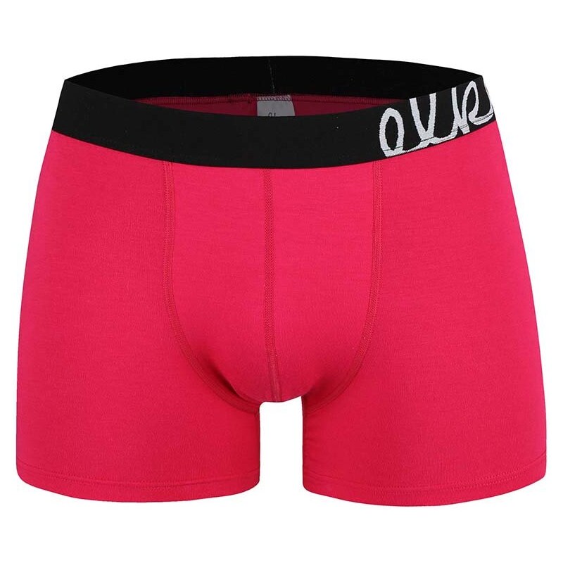 Růžové boxerky s černou gumou El.Ka Underwear