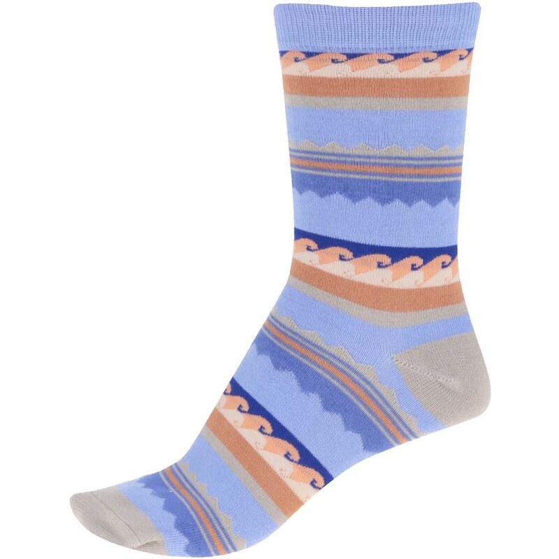 Modré dámské bambusové ponožky se vzory Braintree Surfer