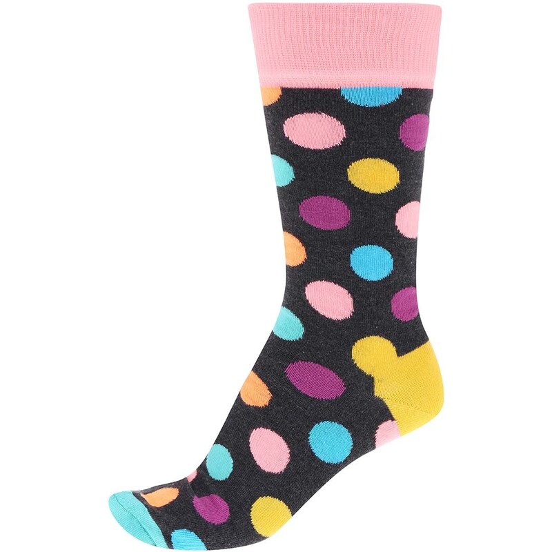 Barevné unisex puntíkované ponožky Happy Socks Big Dot