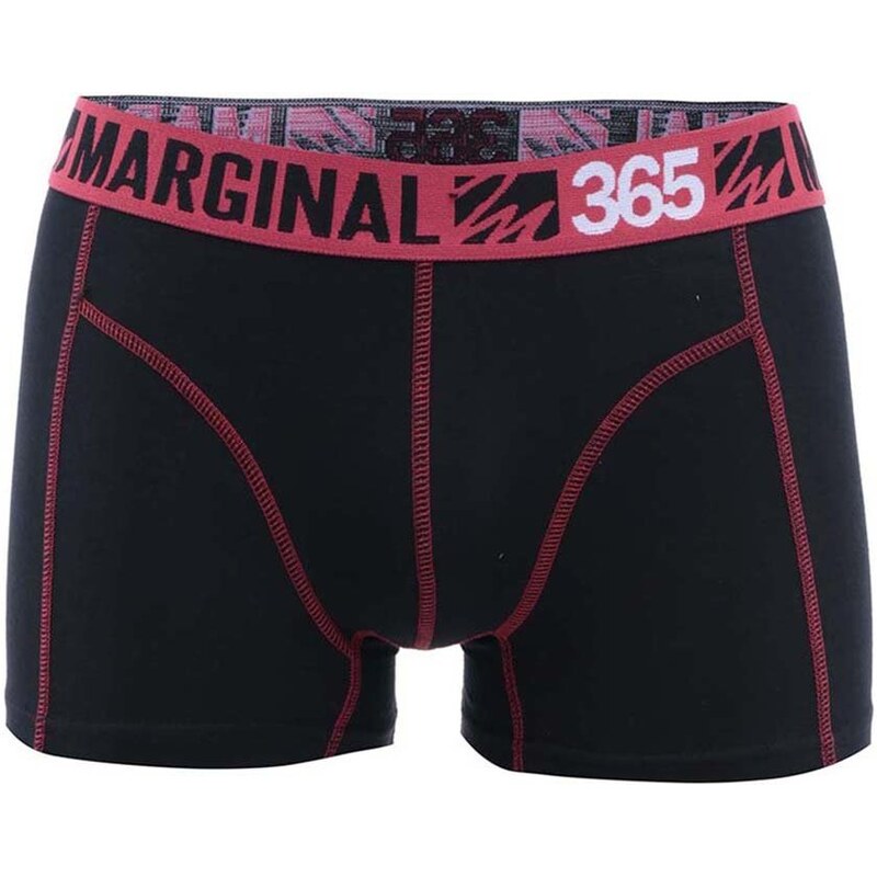 Červeno-černé sportovní boxerky Marginal
