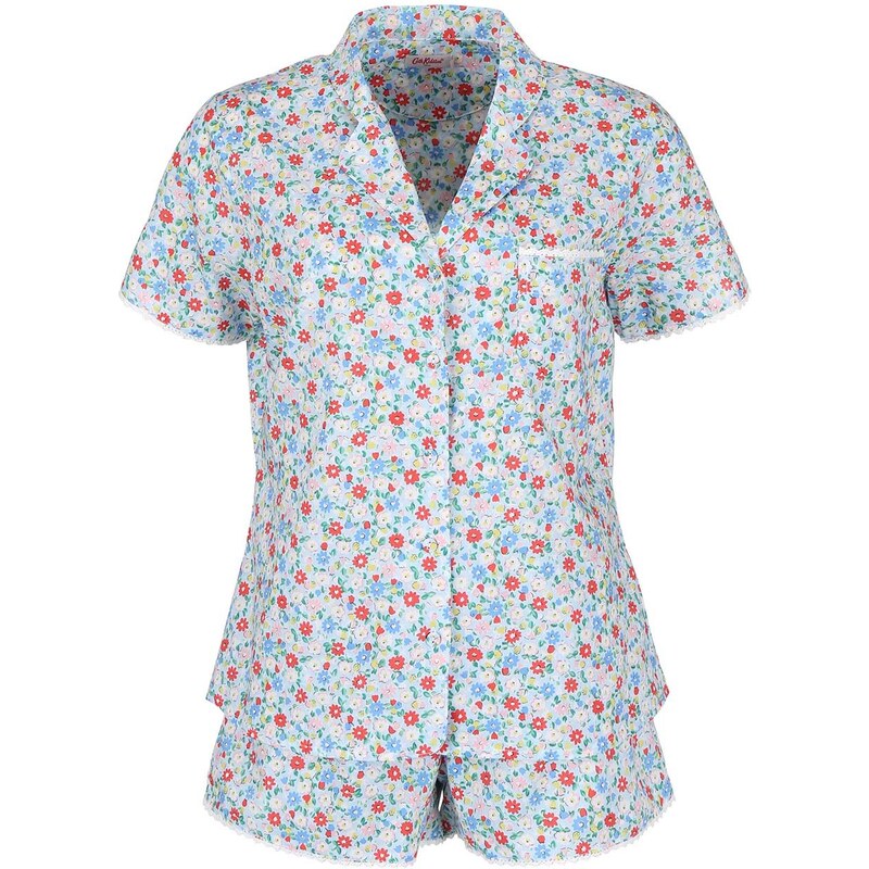 Světle modré dámské květované pyžamo Cath Kidston