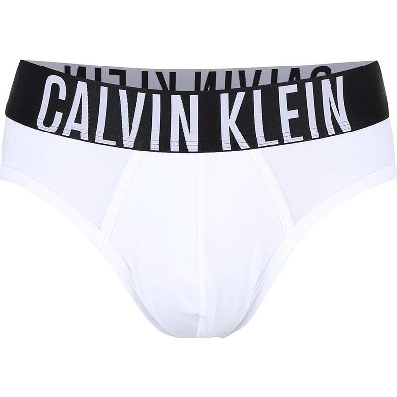 Bílé slipy s širokým pasem Calvin Klein