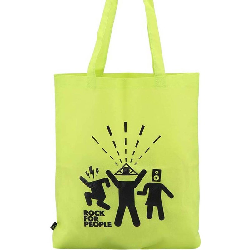 Limetkově zelená taška ROCK FOR PEOPLE