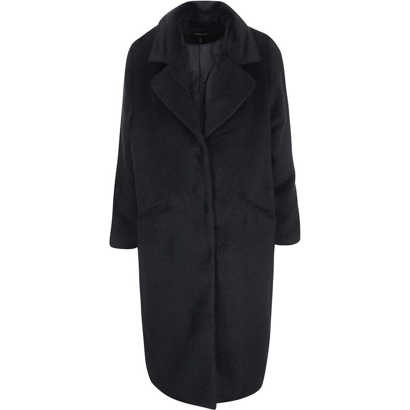 Černý dámský dlouhý kabát Brave Soul Trixie