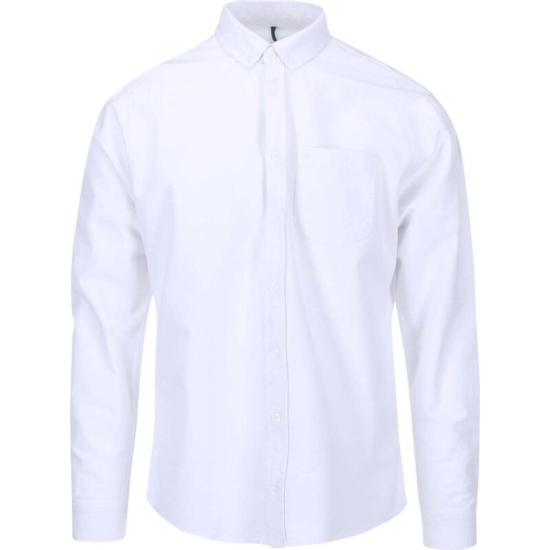 Bílá košile Blend Regular Fit