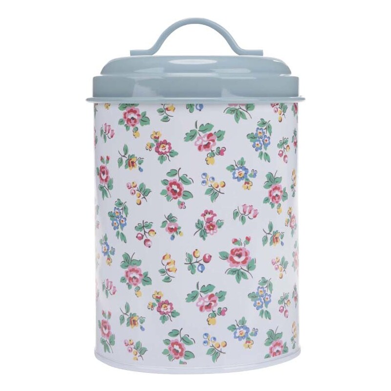 Bílá vzorovaná úložná plechovka Cath Kidston