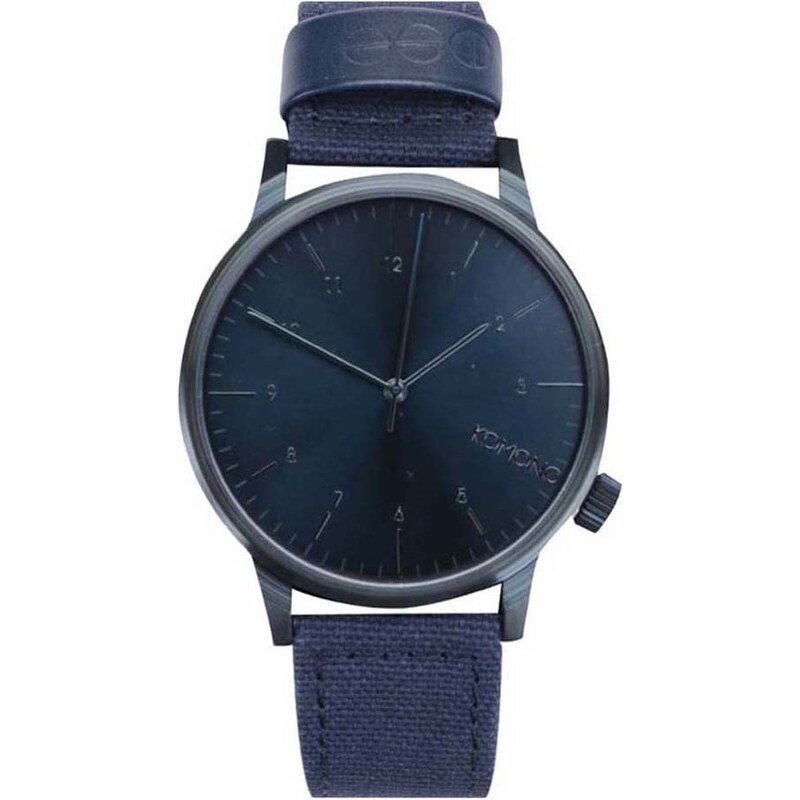 Tmavě modré unisex hodinky Komono Winston Heritage