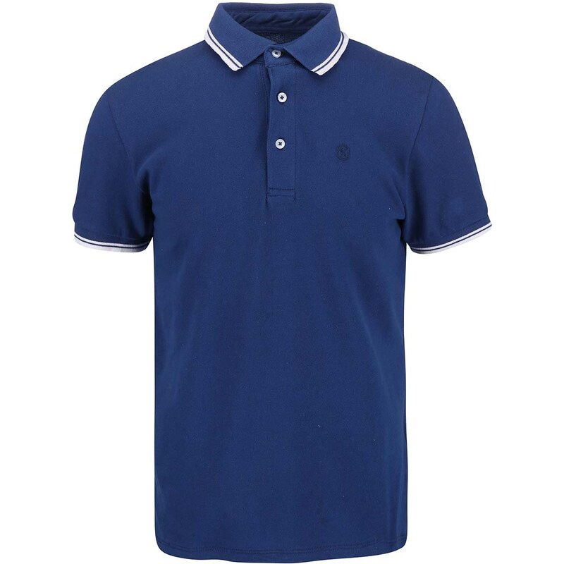 Modré polo triko Casual Friday by Blend