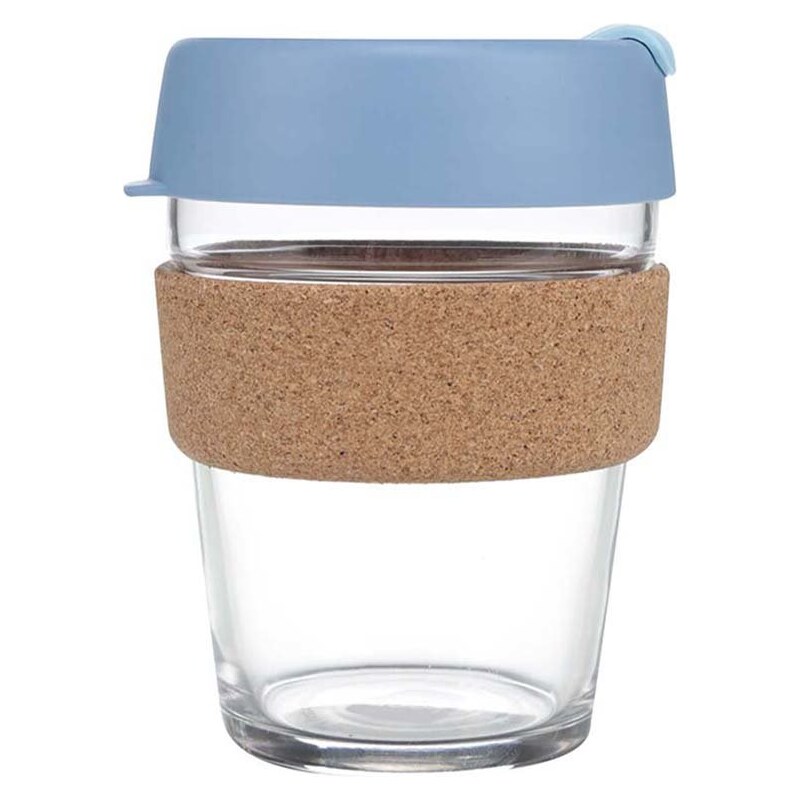 Designový cestovní skleněný hrnek KeepCup Brew Rock Salt Cork Medium