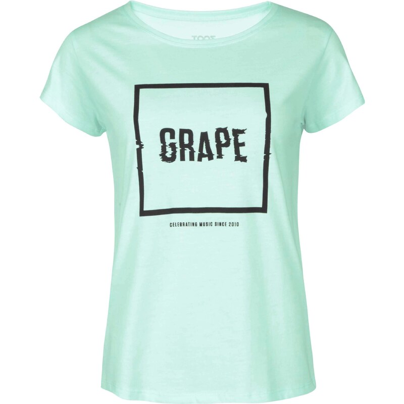 Mentolové dámské triko Grape Logo Square