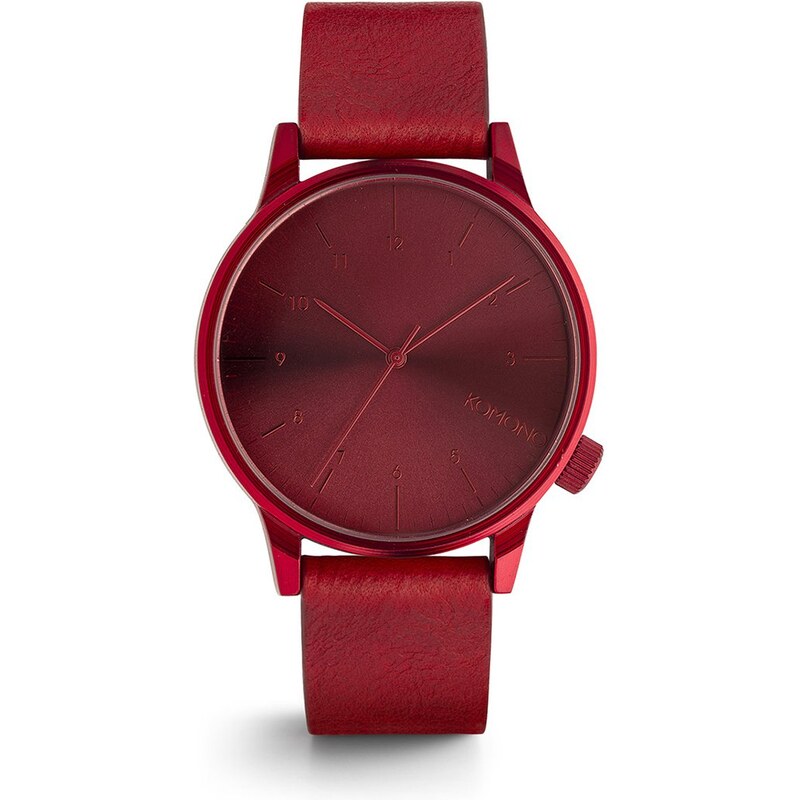Červené pánské hodinky Komono Winston Regal