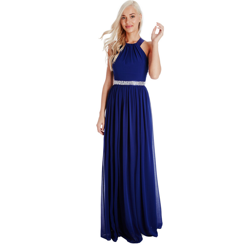 Goddess Dlouhé plesové šaty PENELOPE ROYALBLUE Barva: Modrá,