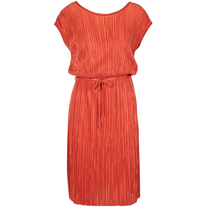 Oranžové plisované šaty Dorothy Perkins