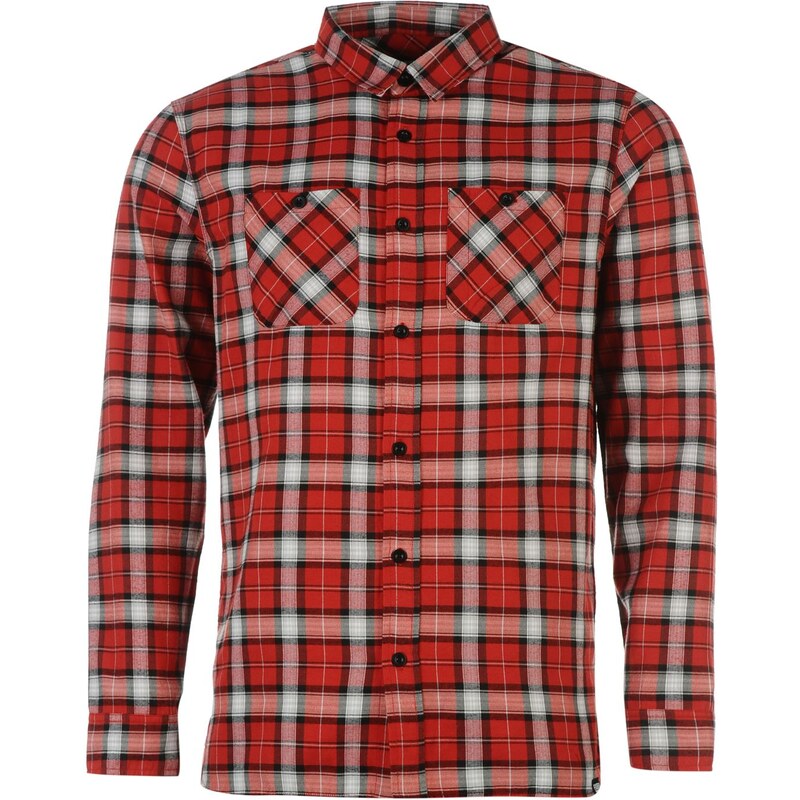 Košile Fabric Lumberjack pán. červená/černá