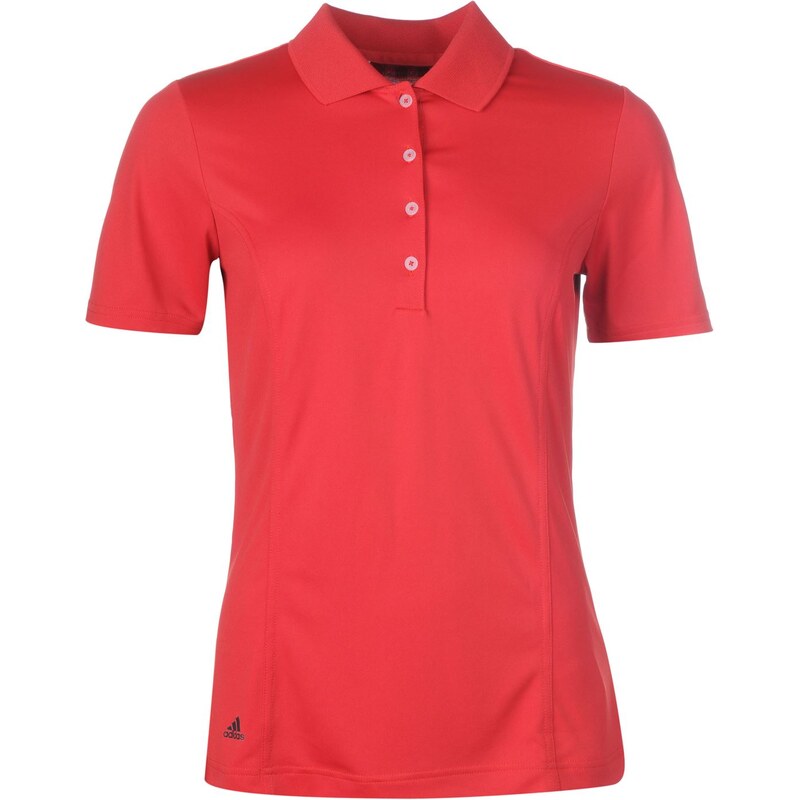 Sportovní polokošile adidas Essential Golfing dám. červená/černá