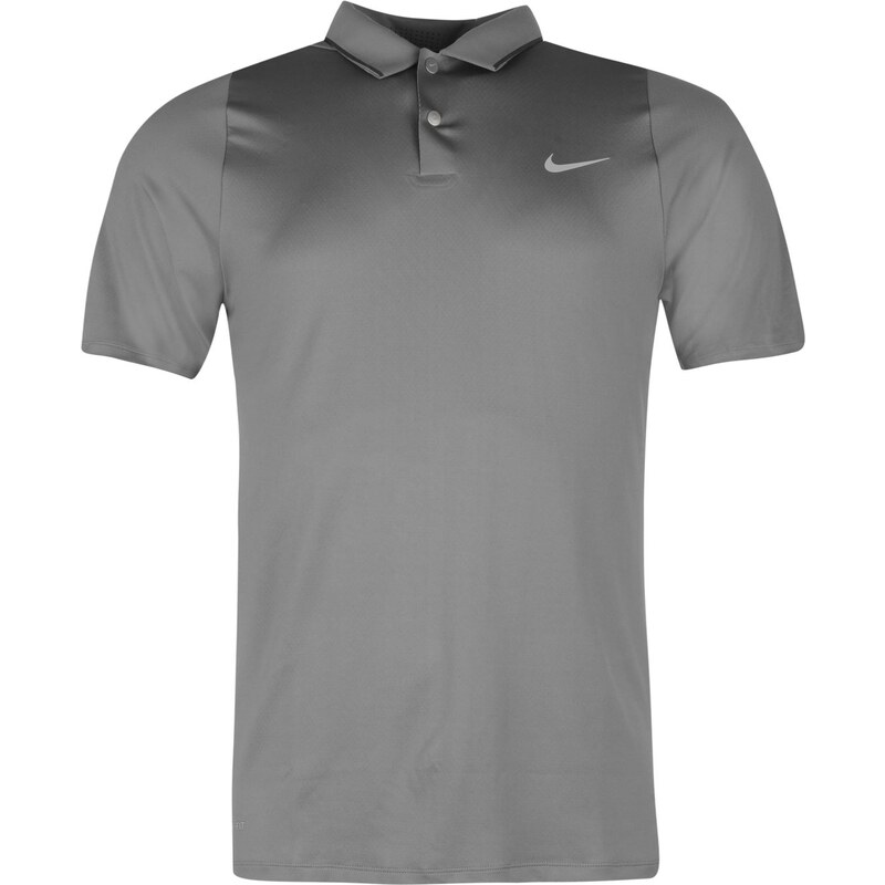 Sportovní polokošile Nike Tiger Woods UV Pique Golf pán. šedá