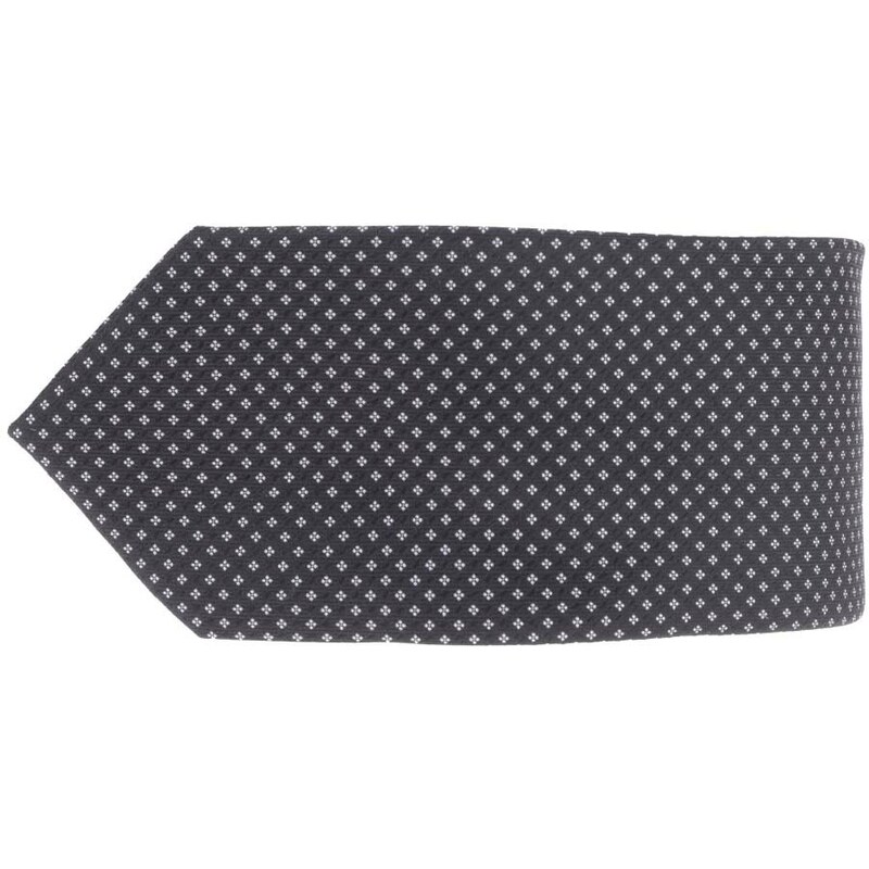 Černá kravata se vzorem Burton Menswear London
