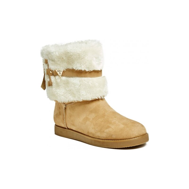 GUESS GUESS Adonna Faux-Suede Boots - natural fabric