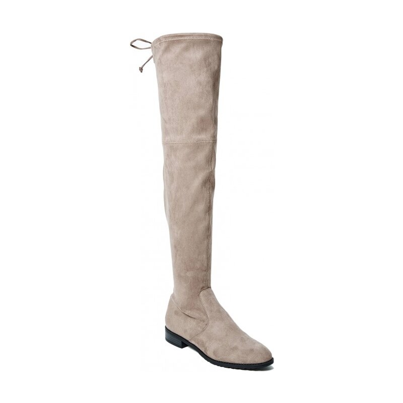 GUESS GUESS Simplee Over-The-Knee Boots - light gray fabric