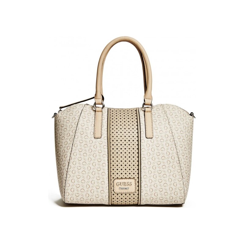 GUESS GUESS Arvin Logo Satchel - nude