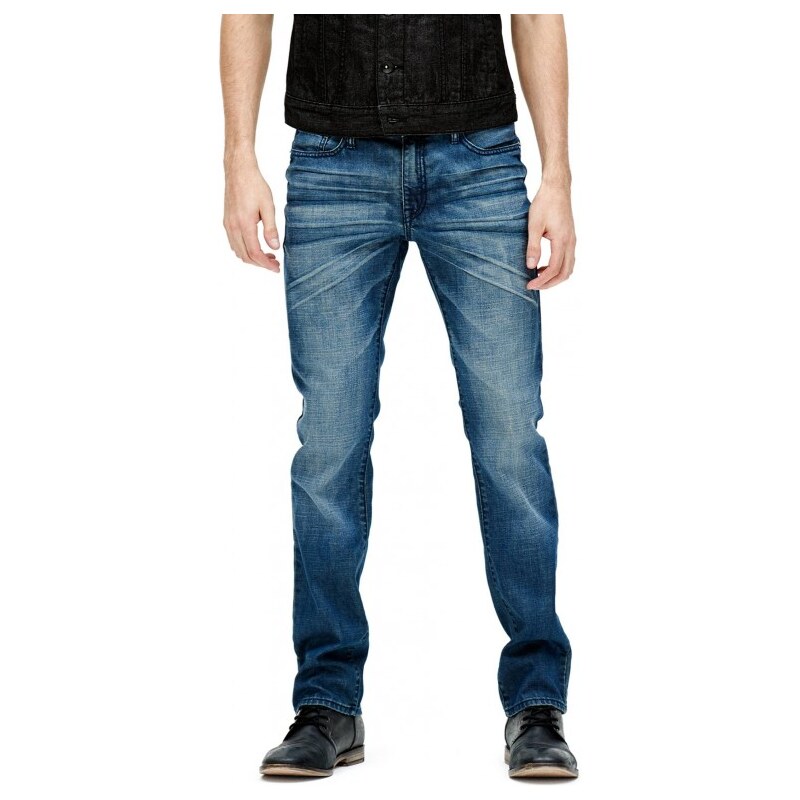 GUESS GUESS McCrae Ultra-Slim Jeans in Medium Wash - medium wash 34" inseam