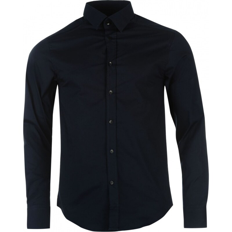 VERSACE COLLECTION Versace Woven Shirt Mens, navy