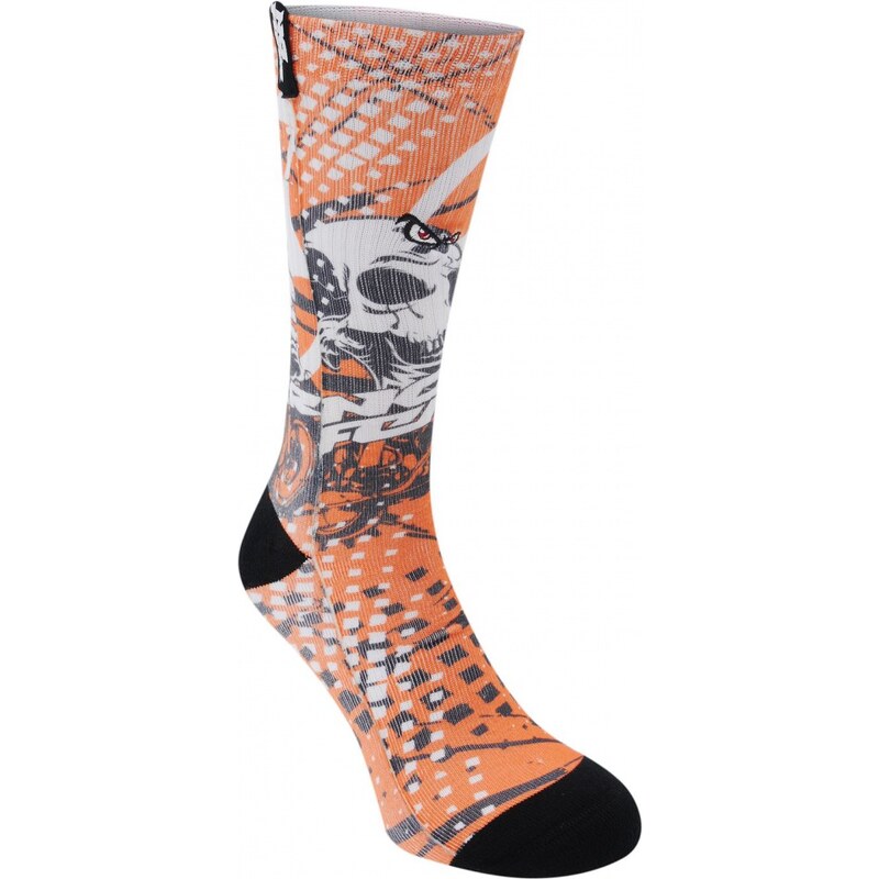 No Fear 1 Pack Utah Socks Junior Boys, orange/black