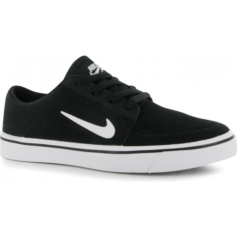 Nike SB Portmore Junior Boys Skate Shoes, black/white
