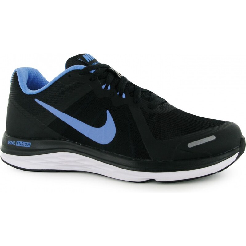 Nike Dual Fusion X 2 Ladies Running Shoes, black/blue