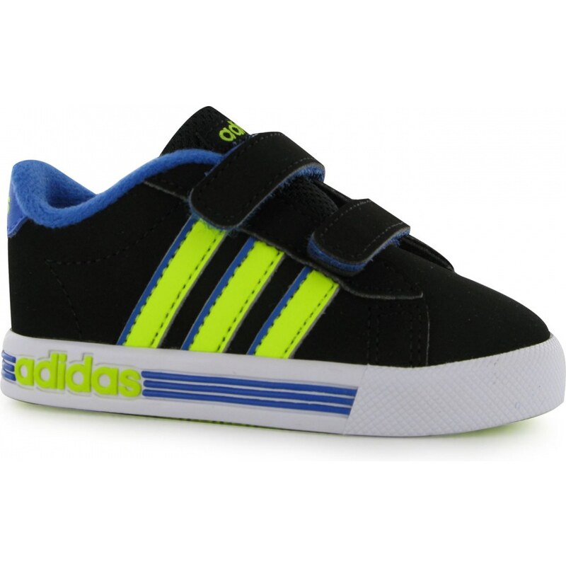 Adidas Daily Team Neo Infants Trainers, blk/solaryellow