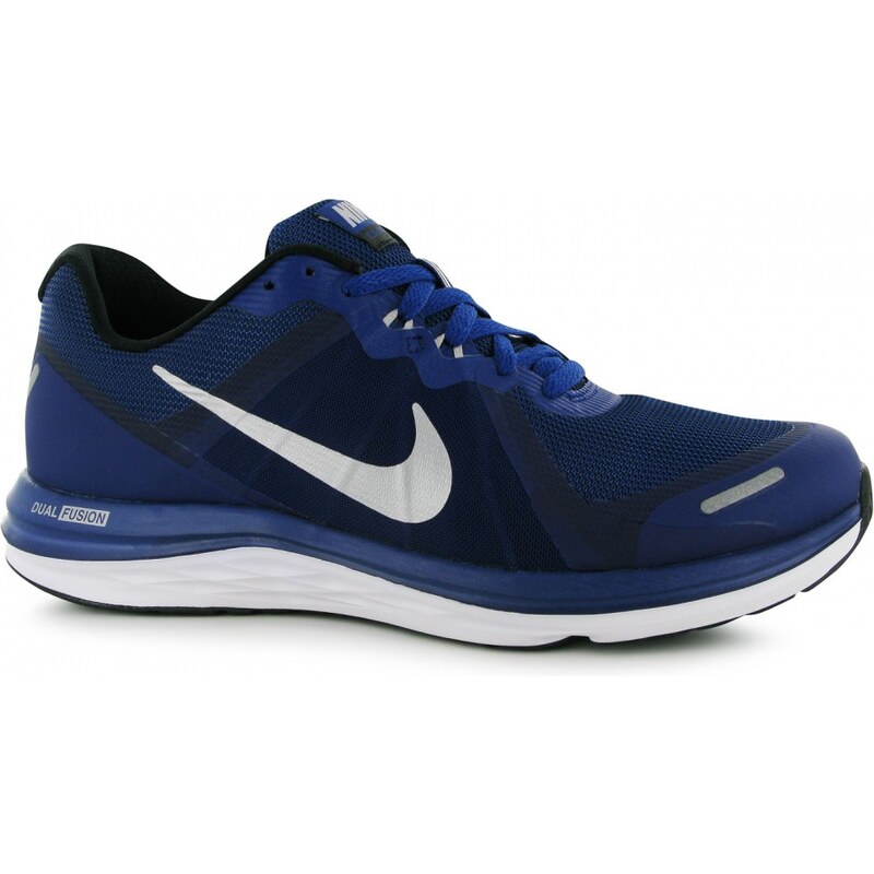 Nike Dual Fusion X Mens Running Shoes, royal/silver