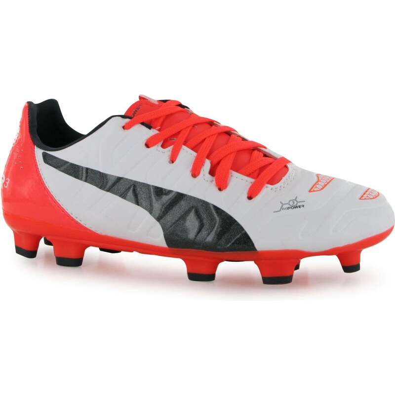 Puma Evopower 3.2 Junior FG Football Boots, white