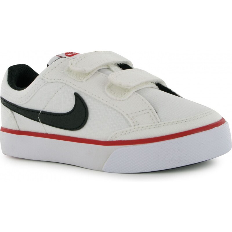 Nike Capri 3 Textile Trainers Child Boys, white/black/red