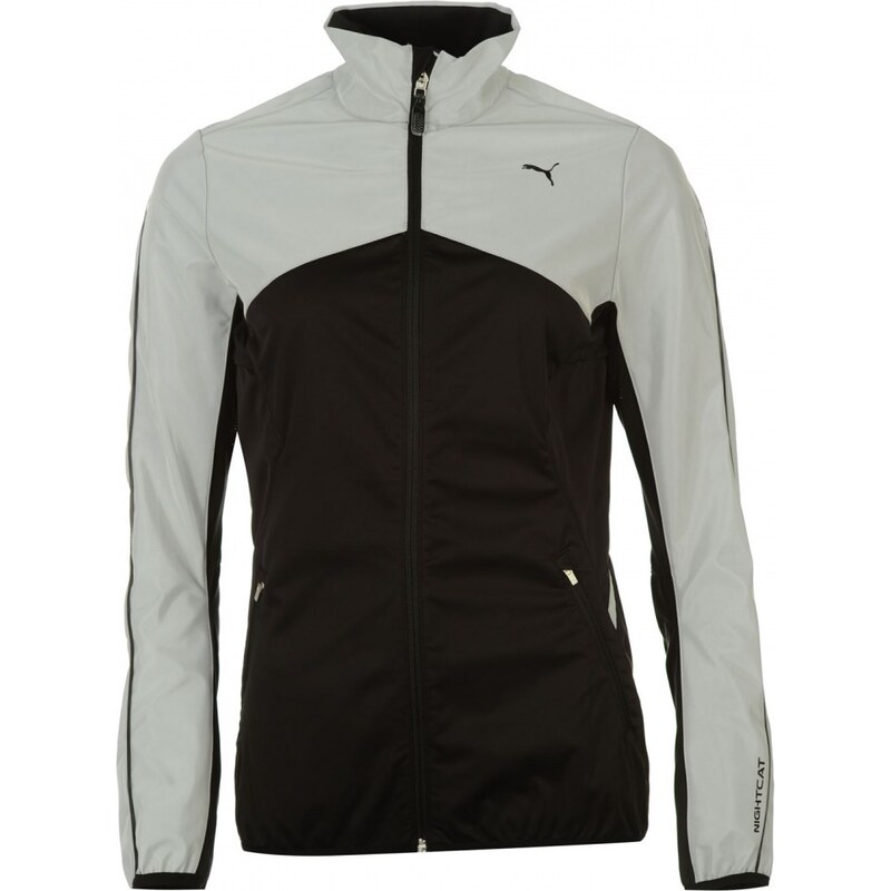 Puma NightCat Illuminated Ladies Running Jacket, black