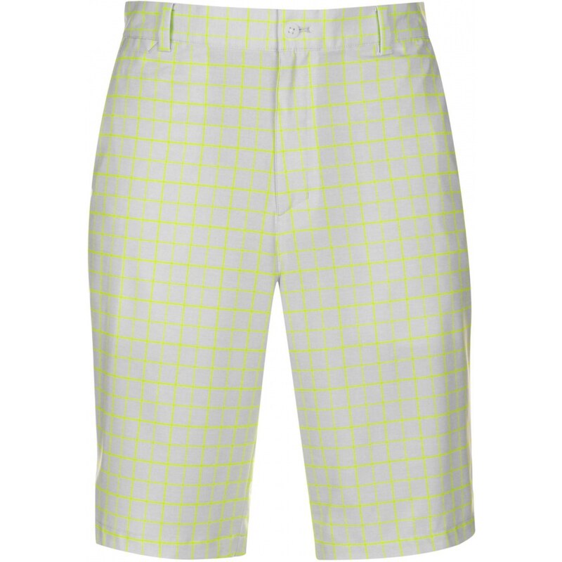 Nike Plaid Golf Shorts Mens, white/grey