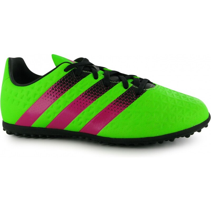 Adidas Ace 16.3 Childrens Astro Turf Trainers, solar green