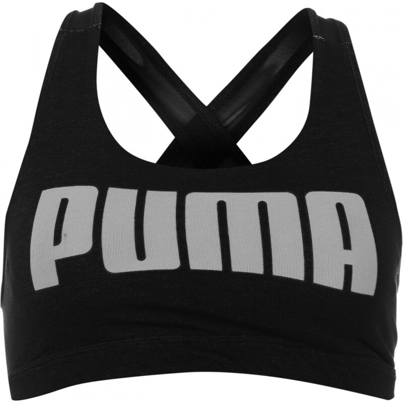 Puma Large Logo Bra Ladies, black/white