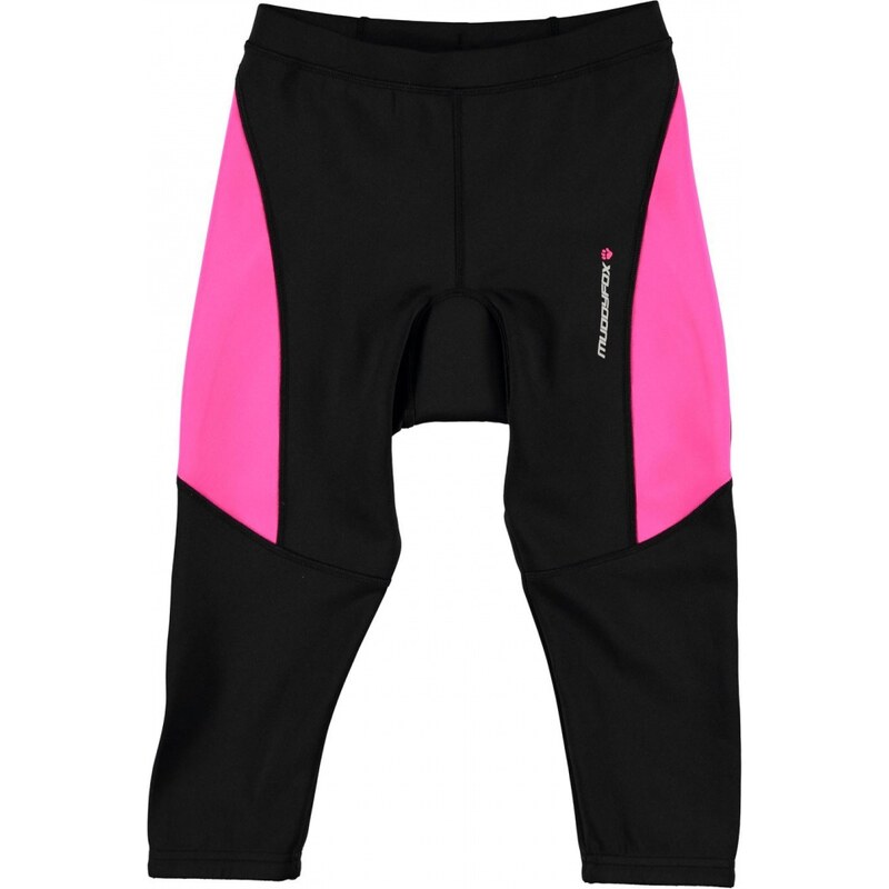 Muddyfox Cycling Padded Capri Junior Girls, black/pink