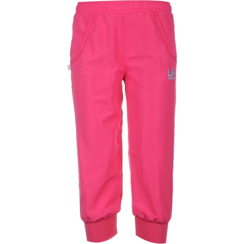 LA Gear Three Quarter Length Woven Pants Girls, fuchsia pink